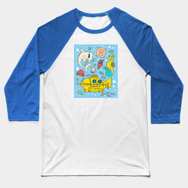 Team Zissou Baseball T-Shirt by Nadia D